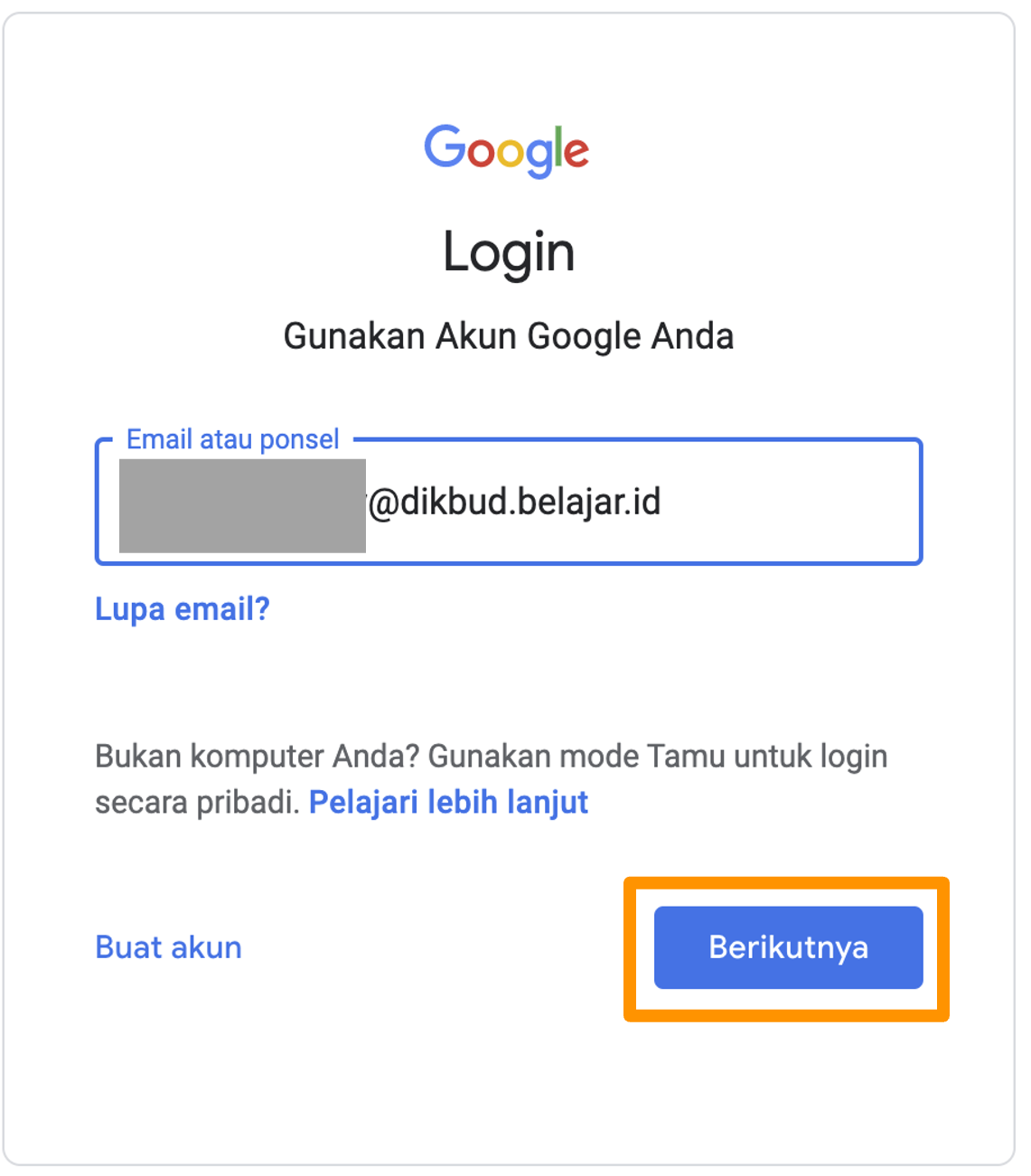 Cara Mengatur Ulang Kata Sandi Password Akun Belajar Id Untuk