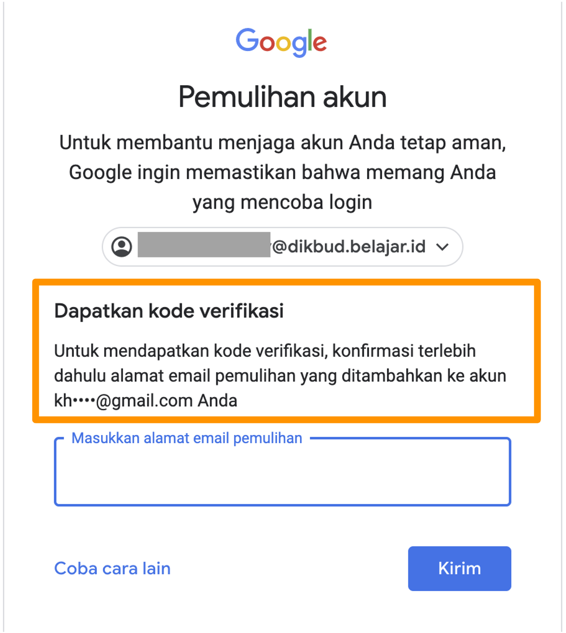 Cara Mengatur Ulang Kata Sandi Password Akun Belajar Id Untuk