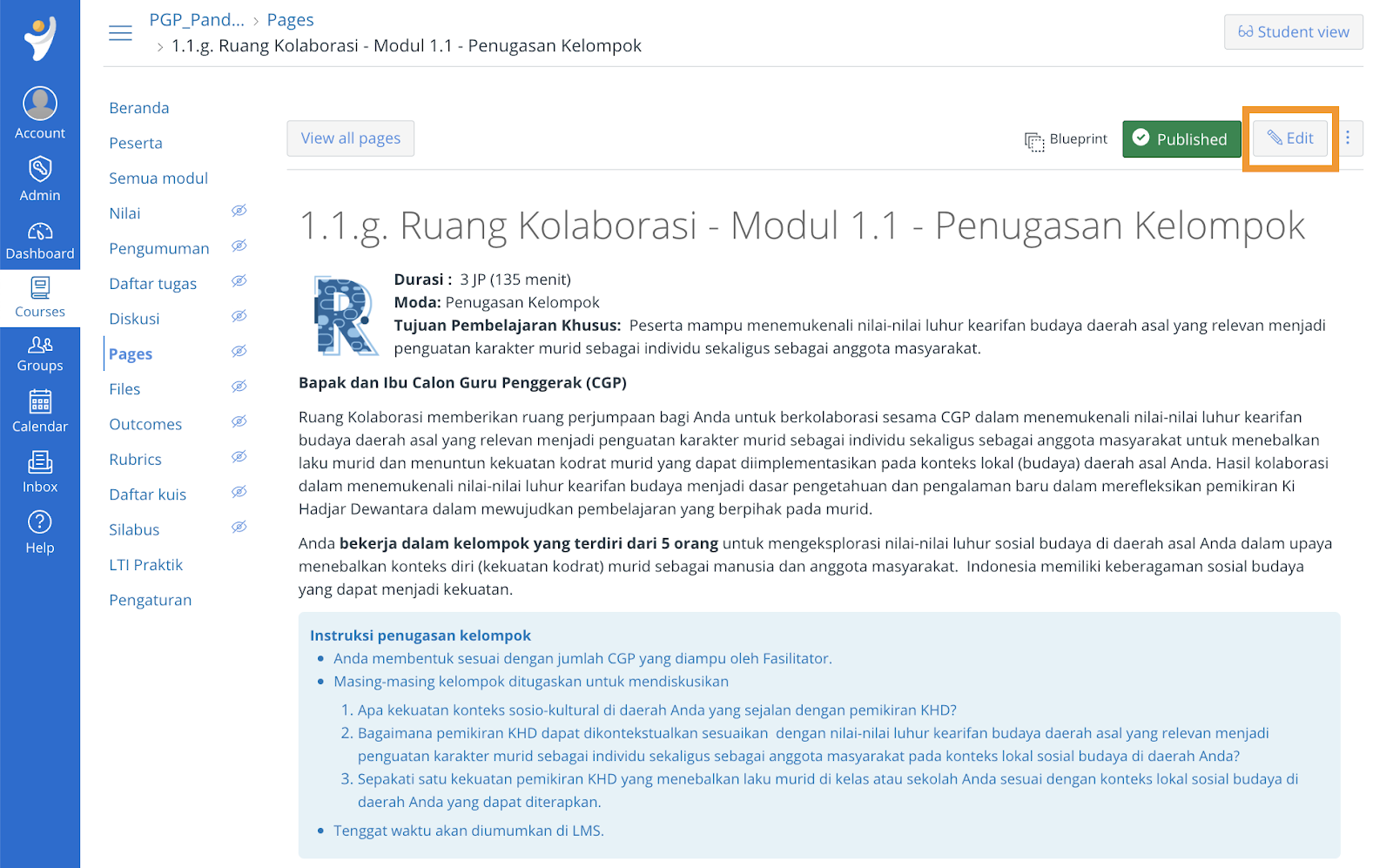 Aktivitas Di Alur Merdeka R Ruang Kolaborasi Untuk Fasilitator Lms Guru